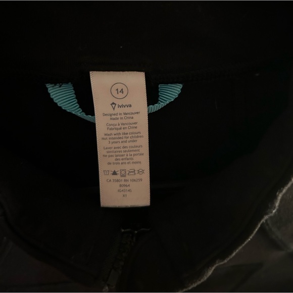 Black Ivivva Jacket - Picture 3 of 3